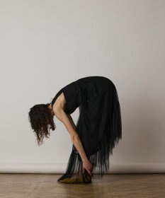 GRACE CONTINENTAL チュールコンビティアードワンピース