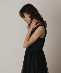 GRACE CONTINENTAL チュールコンビティアードワンピース