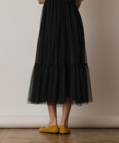 GRACE CONTINENTAL チュールコンビティアードワンピース