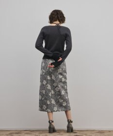 GRACE CONTINENTAL ボタニカルジャガードスカート