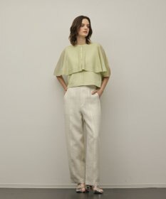 GRACE CONTINENTAL シアーケープニットカーディガン