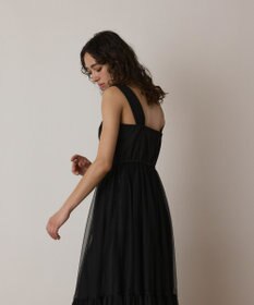 GRACE CONTINENTAL チュールコンビティアードワンピース