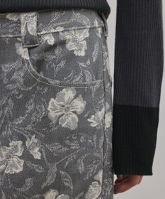 GRACE CONTINENTAL ボタニカルジャガードスカート