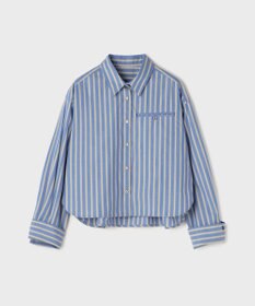 GRACE CONTINENTAL ストライプショートシャツ