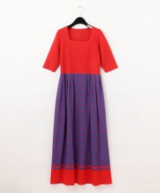 ✨新品タグ付✨近年 グレースクラス リッププリントコンビドレス ワンピース 36 ✨新品タグ付✨近年 グレースクラス リッププリントコンビドレス