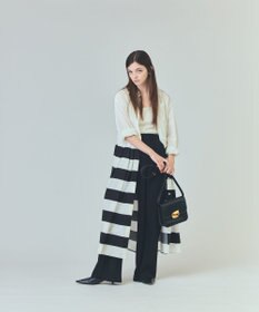 GRACE CONTINENTAL ボーダーコンビシャツワンピース