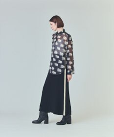 GRACE CONTINENTAL ラインビジューロングスカート