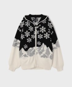 GRACE CONTINENTAL スノージャガードニットフーディ