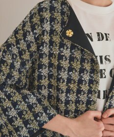 GRACE CONTINENTAL シャイニーツイードコート