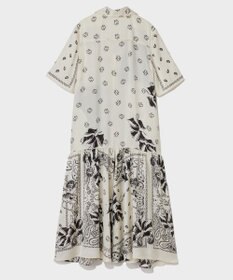 GRACE CONTINENTAL バンダナプリントシャツドレス