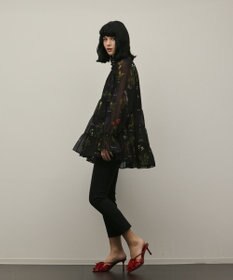 GRACE CONTINENTAL ボタニカルプリントチュニックトップ