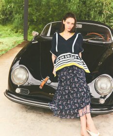 GRACE CONTINENTAL パイルポンチョフーディ