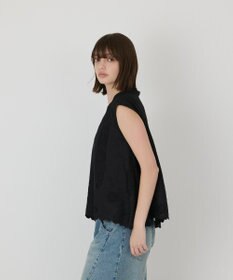 GRACE CONTINENTAL 刺繍スキッパートップ