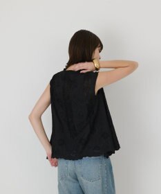 GRACE CONTINENTAL 刺繍スキッパートップ