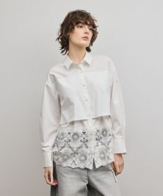 GRACE CONTINENTAL レースティアードシャツ