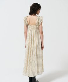 GRACE CONTINENTAL ドットジャガードノースリーブワンピース