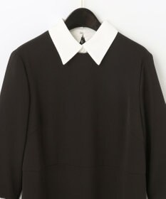 GRACE CONTINENTAL ダブルクロスドレス