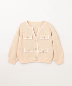 GRACE CONTINENTAL バイカラールーズニットカーディガン