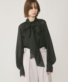 GRACE CONTINENTAL シアーボウタイブラウス