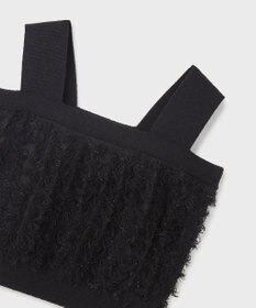 GRACE CONTINENTAL フリンジニットベアトップ