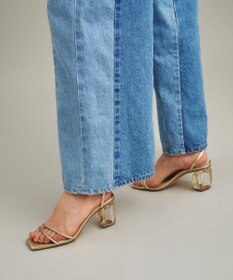 GRACE CONTINENTAL 切替ワイドデニムパンツ