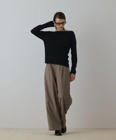 GRACE CONTINENTAL タックカーブパンツ