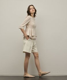 GRACE CONTINENTAL ツイードタックショートパンツ