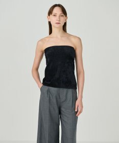 GRACE CONTINENTAL ラインビジューベアトップ