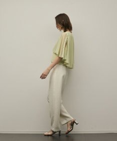 GRACE CONTINENTAL シアーケープニットカーディガン