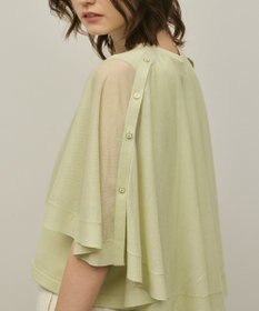 GRACE CONTINENTAL シアーケープニットカーディガン