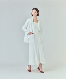 GRACE CONTINENTAL リネンタッチロングドレス