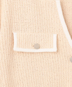 GRACE CONTINENTAL バイカラールーズニットカーディガン