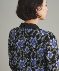 GRACE CONTINENTAL レース刺繍タックワンピース