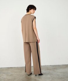 GRACE CONTINENTAL バイカラーニットパンツ