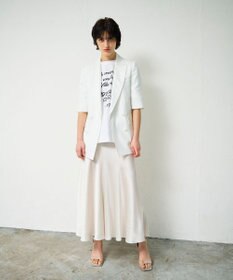 GRACE CONTINENTAL リネンタッチハーフスリーブジャケット