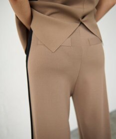 GRACE CONTINENTAL バイカラーニットパンツ