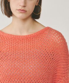 GRACE CONTINENTAL スパンメッシュニットトップ