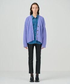 GRACE CONTINENTAL フェザールーズニットカーディガン