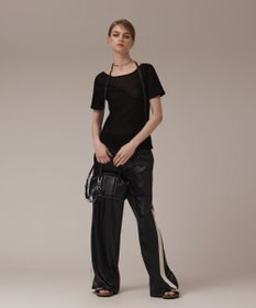 GRACE CONTINENTAL レザーライクパンツ