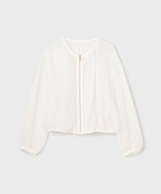 GRACE CONTINENTAL メッシュギャザーブルゾン