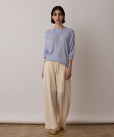 GRACE CONTINENTAL ドレープカットトップ ブルー