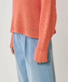 GRACE CONTINENTAL スパンメッシュニットトップ