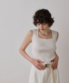 GRACE CONTINENTAL ブライトニットノースリーブ