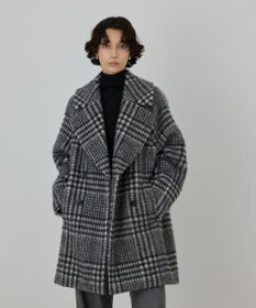 GRACE CONTINENTAL シャギーチェックコート