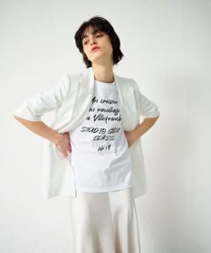 GRACE CONTINENTAL リネンタッチハーフスリーブジャケット