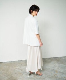 GRACE CONTINENTAL リネンタッチハーフスリーブジャケット