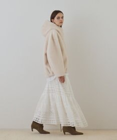 GRACE CONTINENTAL フェイクミンクフードジャケット