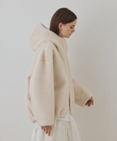 GRACE CONTINENTAL フェイクミンクフードジャケット