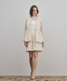 GRACE CONTINENTAL カットジャガードハーフパンツ