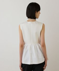 GRACE CONTINENTAL タフタペプラムトップ